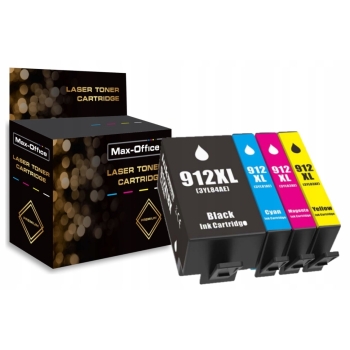 4X TUSZ ZAMIENNY DO HP 912XL CMYK HP OfficeJet 8013 8023 Pro 8022