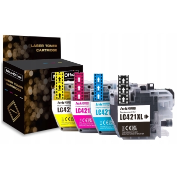 4x TUSZ DO BROTHER LC421XL DCP-J1050DW DCP-J1140DW DCP-J1800DW MFC-J1010DW