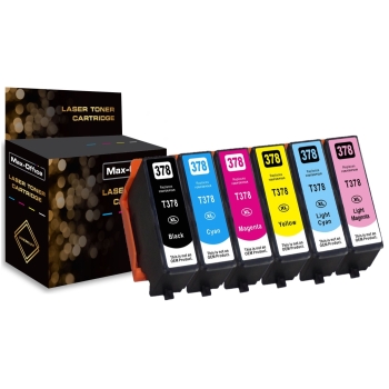 6x TUSZ ZAMIENNY DO EPSON 378XL Expression Photo HD XP15000 XP8500 XP850